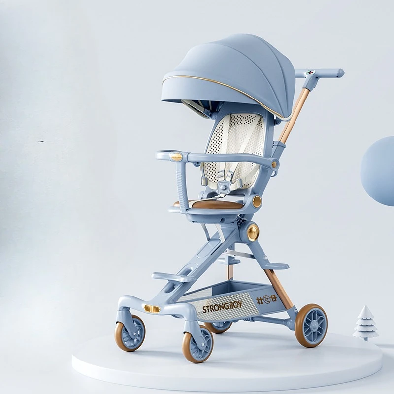 Cochecito bebé ultraligero reversible con asiento y capota solar - imagen 4
