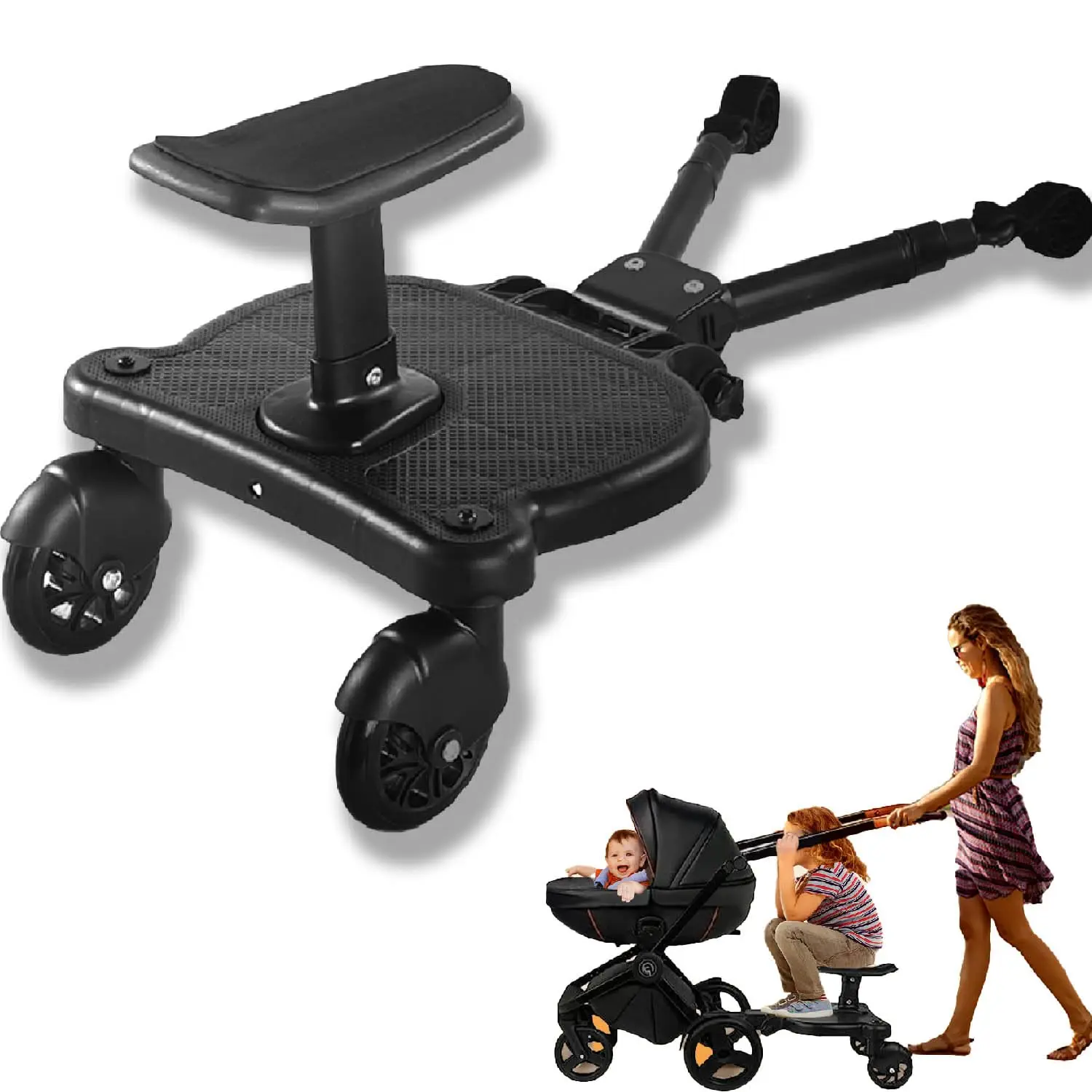Tabla para carrito de bebé con modo sentado y en pie, universal - imagen 4