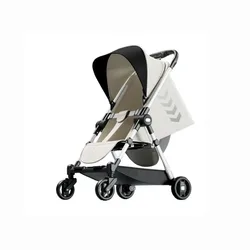 Carrito de bebé ligero en aluminio reversible, plegable y reclinable