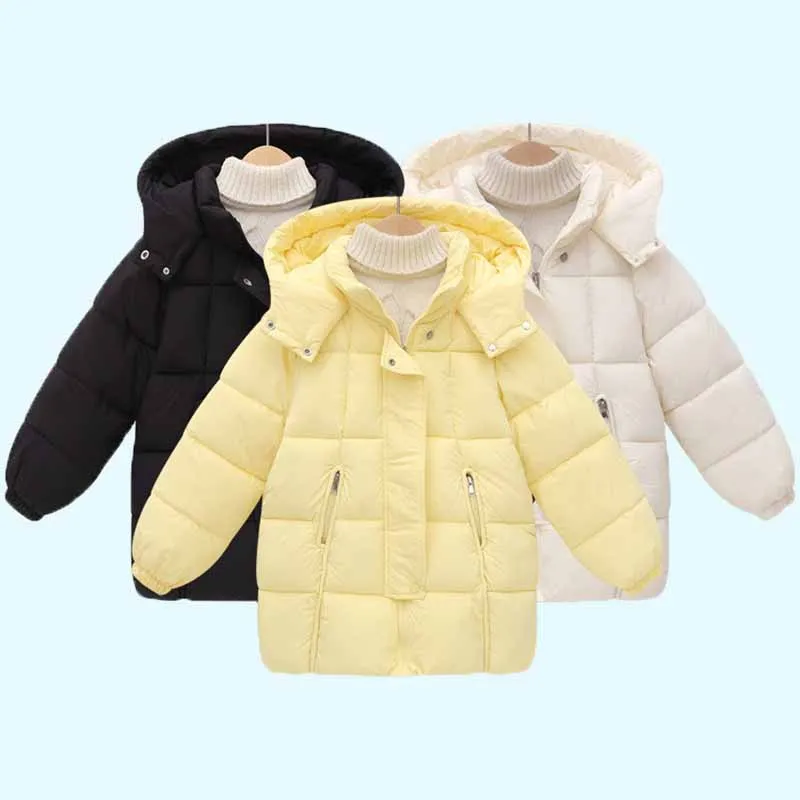 Chaqueta de plumón infantil acolchada de invierno con capucha parka - imagen 4