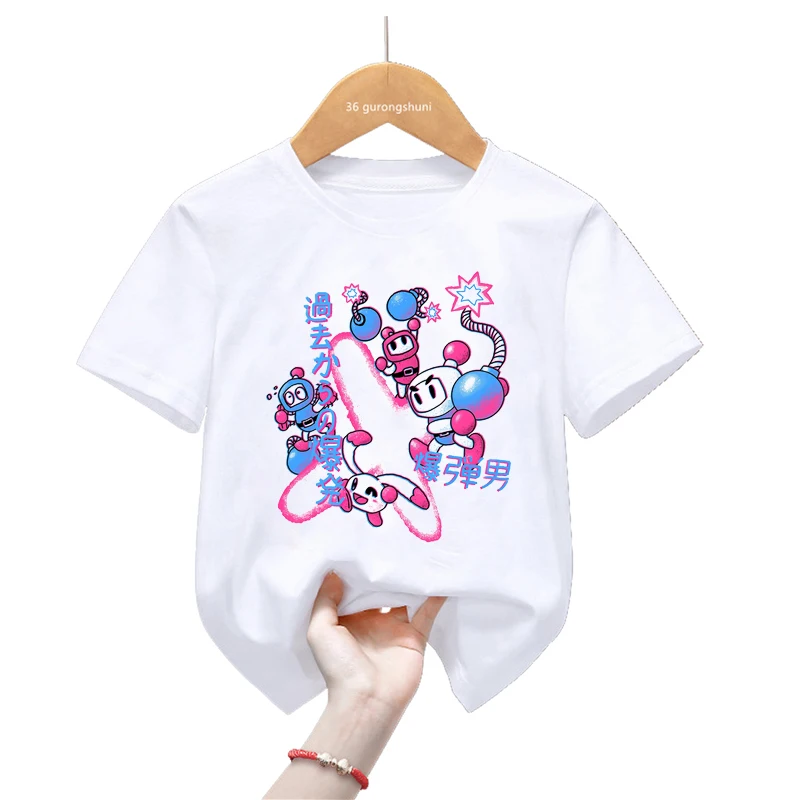 Camiseta verano niños con dibujos animados – Manga corta The Bomberboii
