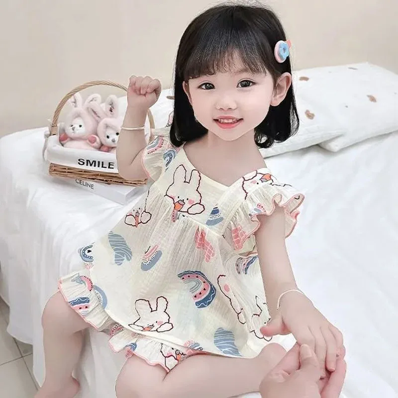 Pijama veraniego para niña con tirantes – Algodón fresco y cómodo - imagen 5