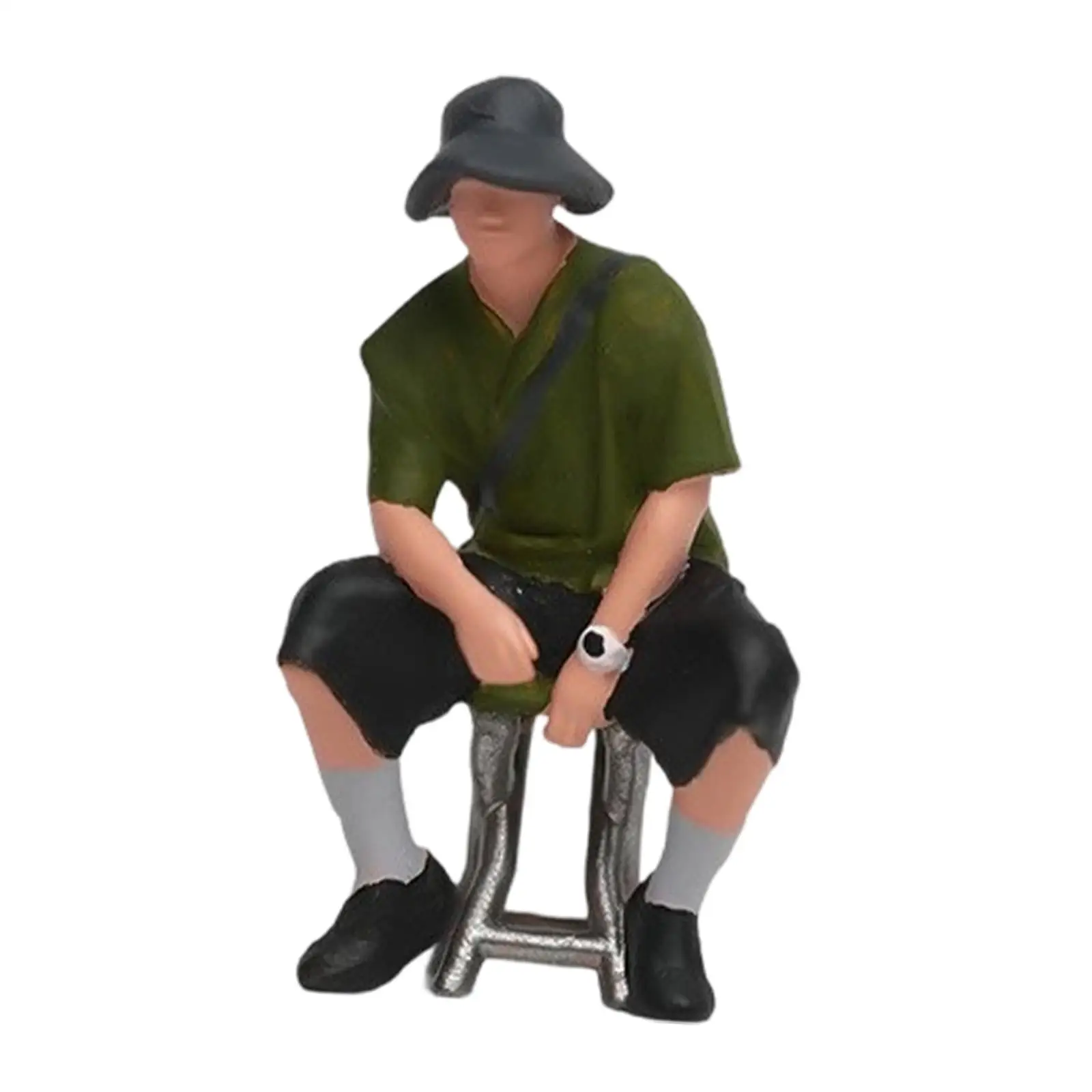 Figura de hombre en miniatura para diorama y juego de roles
