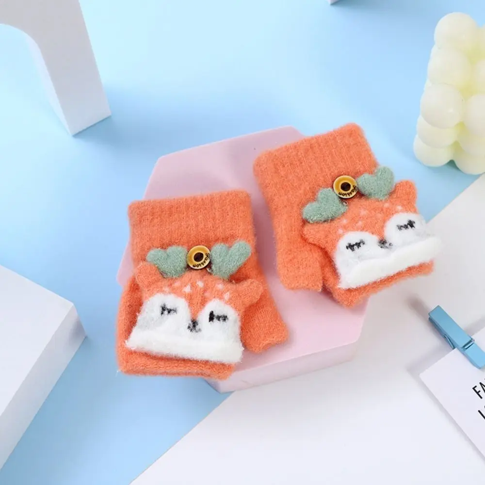 Guantes de invierno infantil con solapa y divertidos dibujos animados - imagen 5