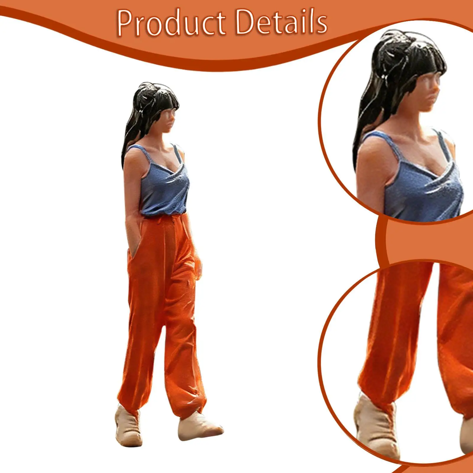 Figura de juguete femenina en miniatura para decoración - imagen 3