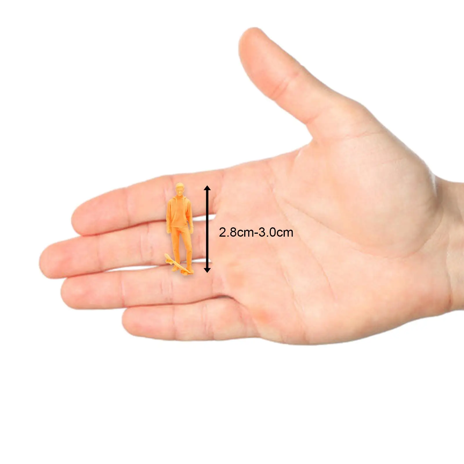 1/64 Scale Figures for Miniature Scenes, Tiny People Resin Models for Diorama and Garden