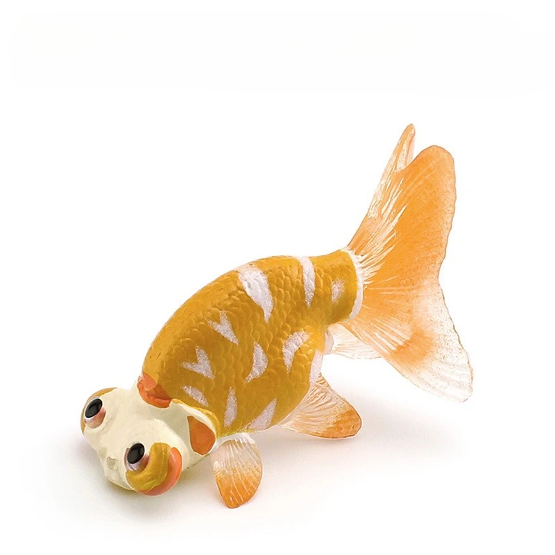 Figura juguete pez koi dorado ornamental para decoración infantil - imagen 2