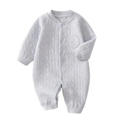 Pelele algodón con estrellas y Luna para bebé - Manga larga invierno