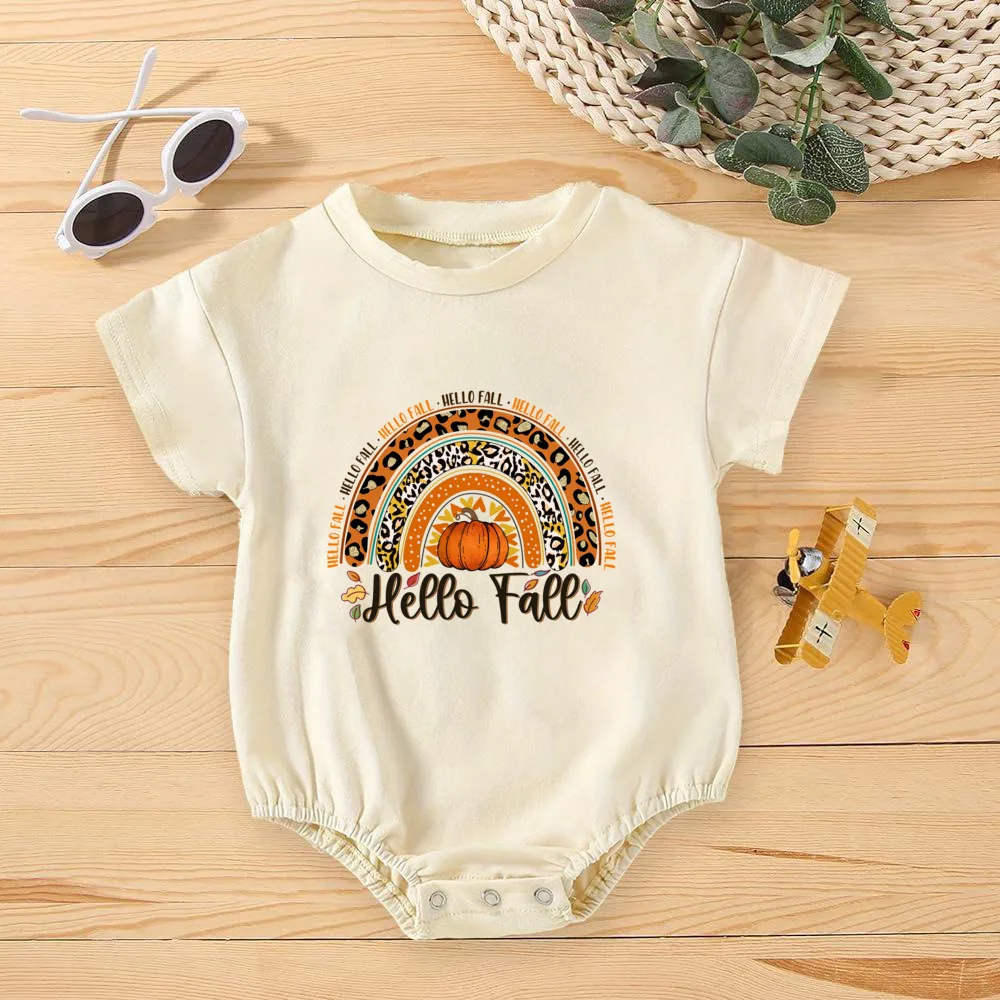 Camiseta bebé parche calabaza - Pelele burbuja Otoño/Halloween - imagen 3
