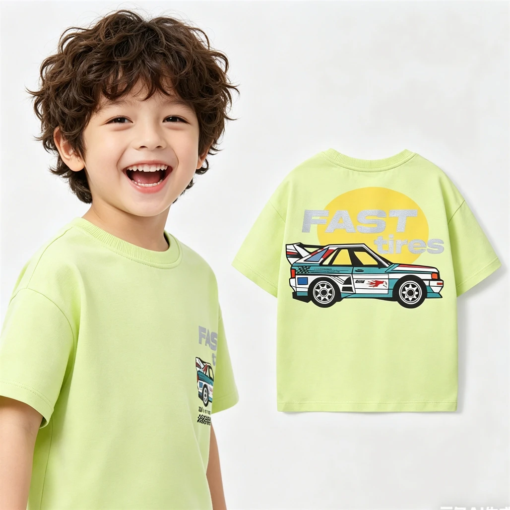 Camiseta bebé deportiva casual con estampado rojo y blanco - imagen 4