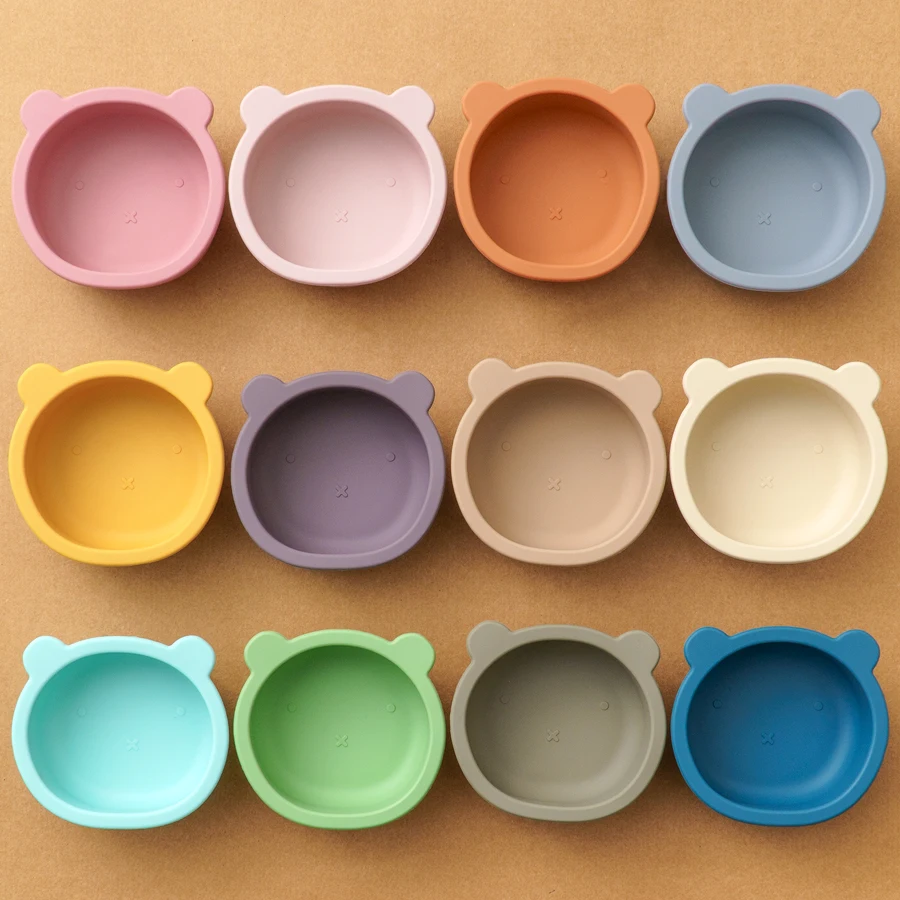 Vajilla de silicona para bebé con ventosa bandeja y sin BPA - imagen 4
