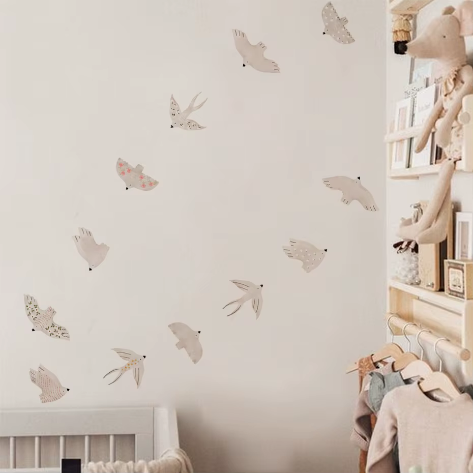 Pegatinas de pared extraíbles de pájaros para decoración infantil - imagen 2