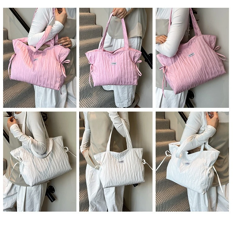 Bolso maternal de color sólido con correa ajustable