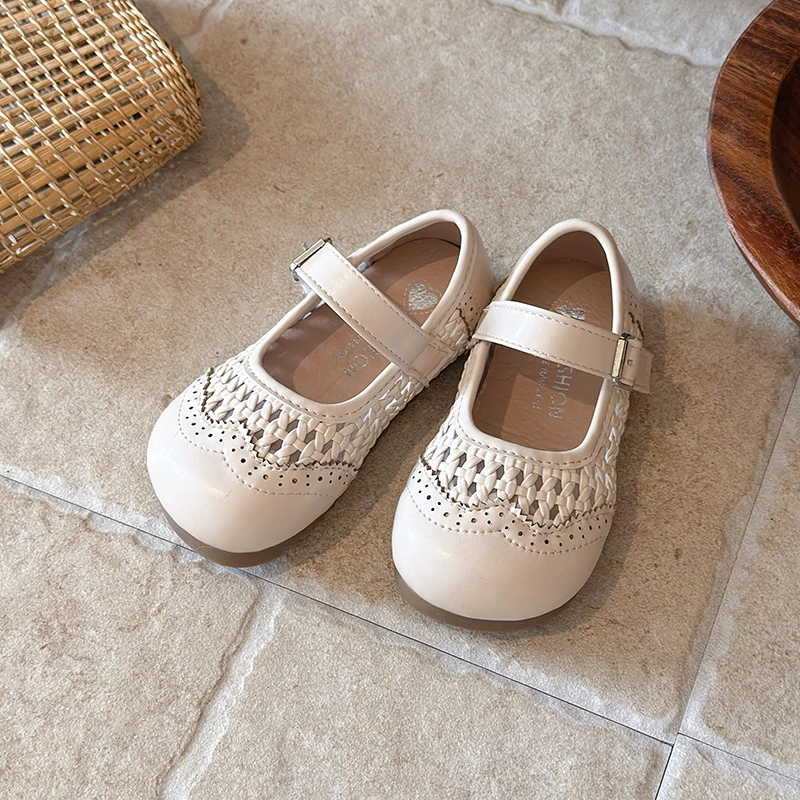 Sandalias de verano tipo princesa con suela antideslizante para niñas