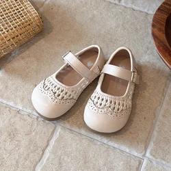 Sandalias de verano tipo princesa con suela antideslizante para niñas