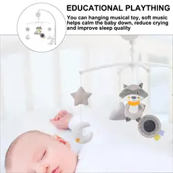 Móvil para cuna de bebé con música relajante y campanas al viento