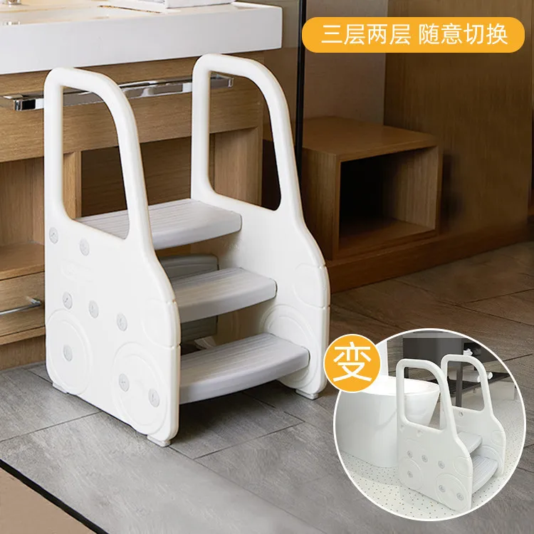 Taburete escalonado infantil para baño y lavado de pies seguro - imagen 5