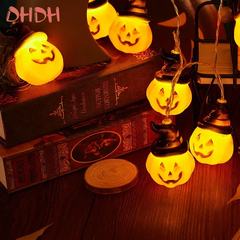 Guirnalda de luces LED portátil para decoración de Halloween