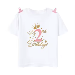 Camiseta de cumpleaños manga corta para niño – 5 años