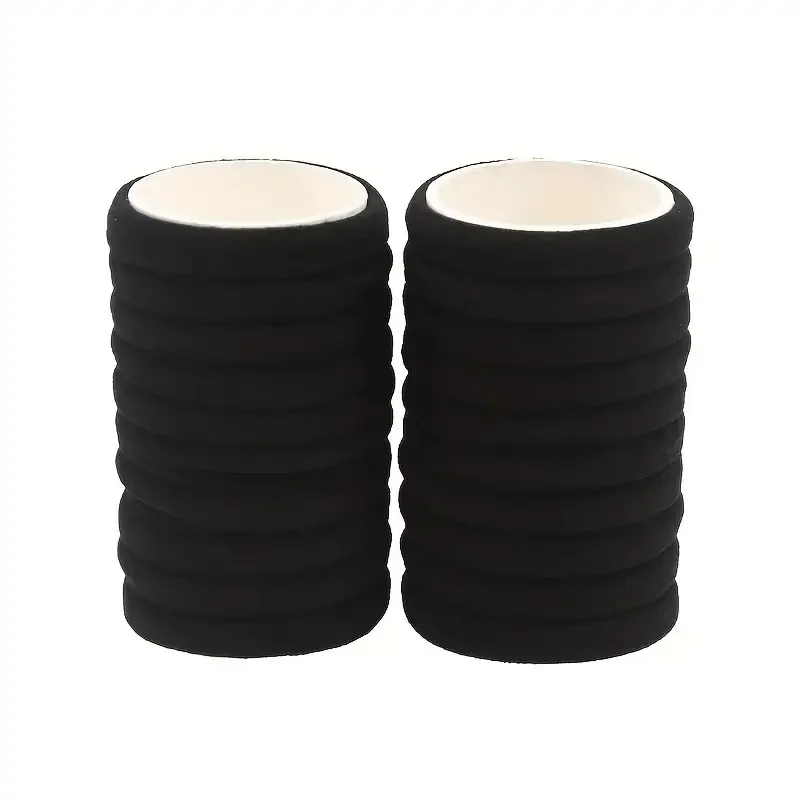 Bandas negras para el cabello con lazo, elástico alto, niña - imagen 5
