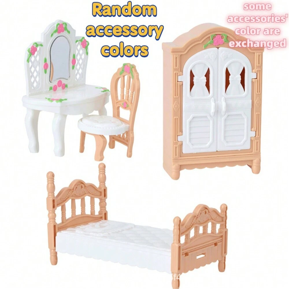 Juego de muebles para casa de muñecas en miniatura estilo vacacional - imagen 3