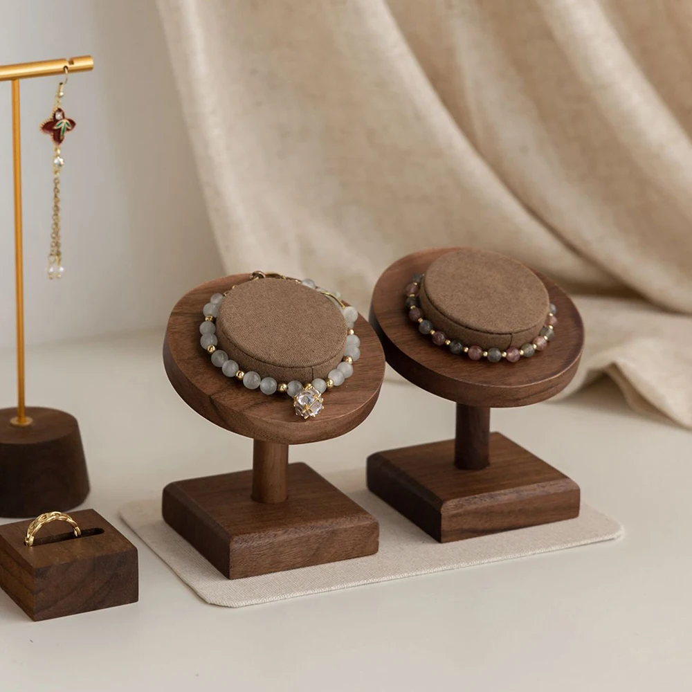 Soporte de pulseras de madera para exhibición y reloj - imagen 2