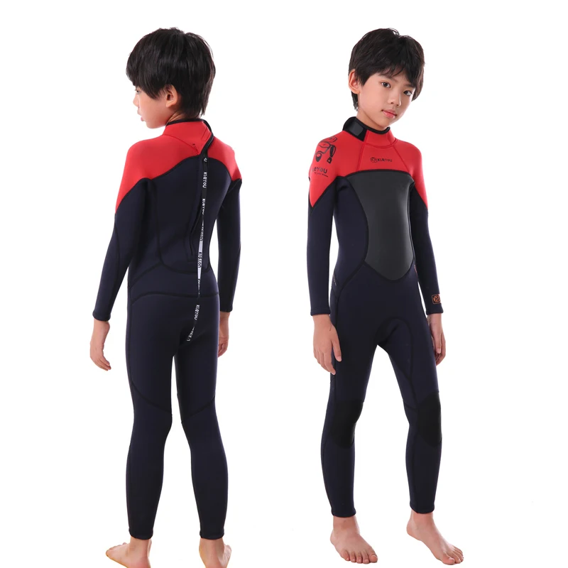 Traje de neopreno infantil completo para buceo y surf térmico - imagen 4