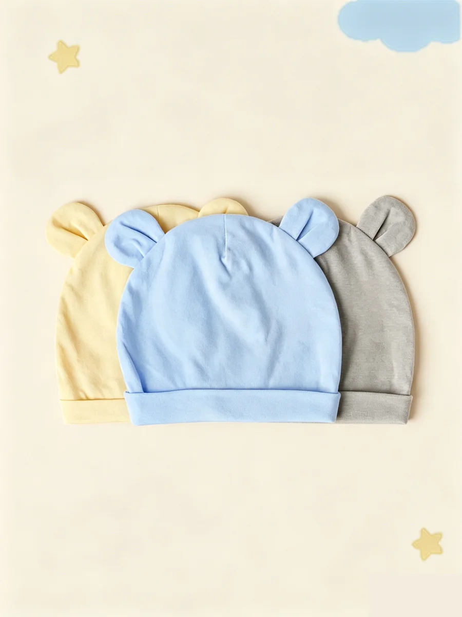 Gorro de bebé con orejas de oso decorativas - imagen 4