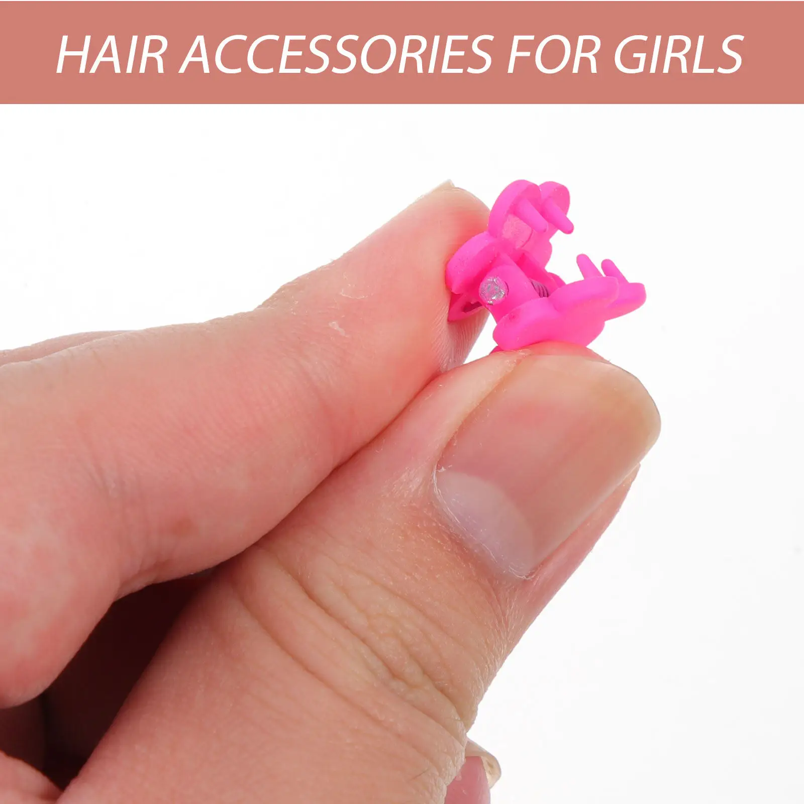 Pinzas para el cabello bebé con flores y motivos de animales - imagen 3
