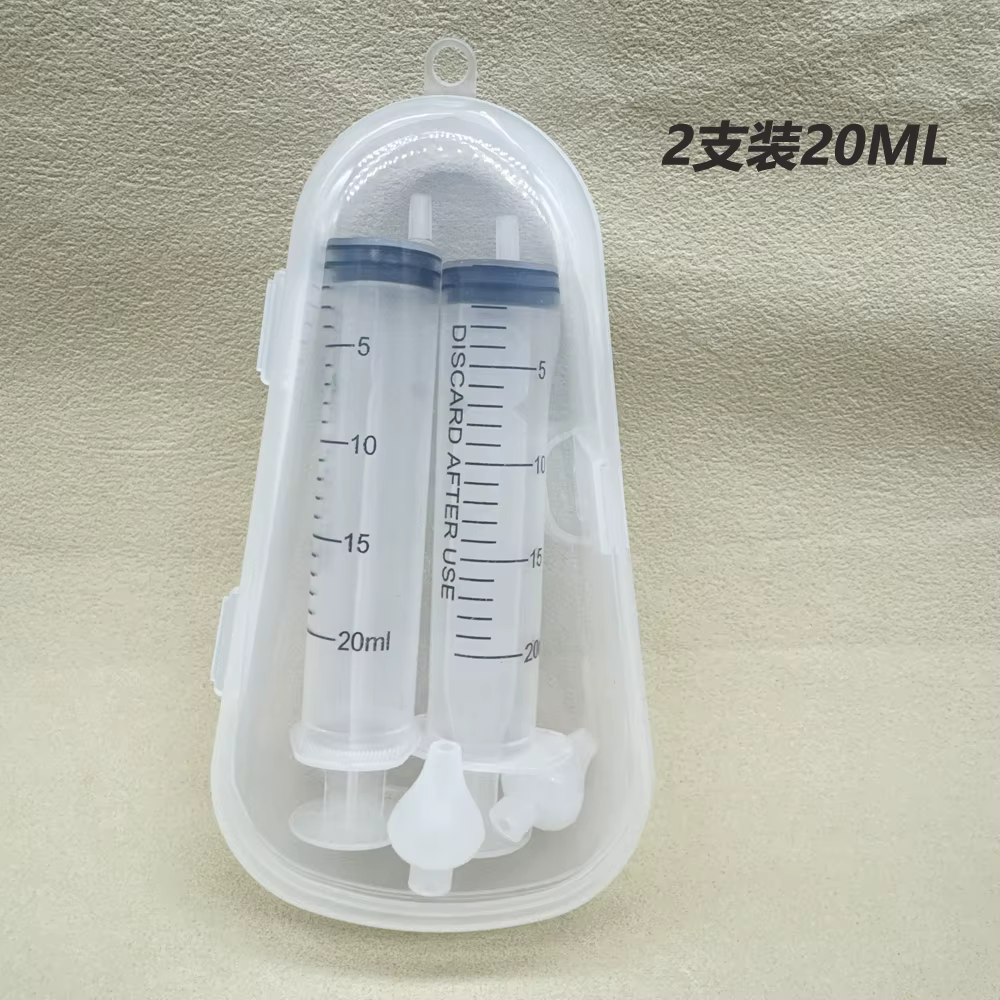 Qucik aspirador nasal de jeringa para bebés con cabezales de silicona - imagen 3