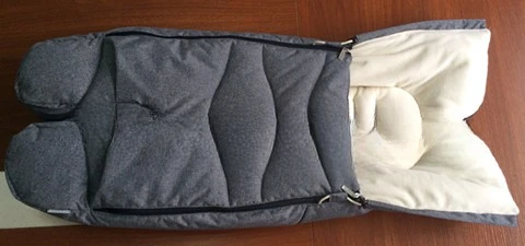 Cochecito con saco de dormir dividido y cubierta para pies invierno - imagen 3