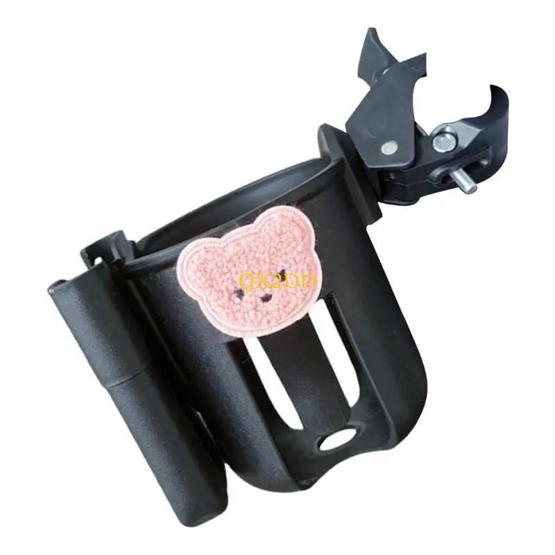QX2D portavasos para carrito con soporte montado y diseño de oso - imagen 3