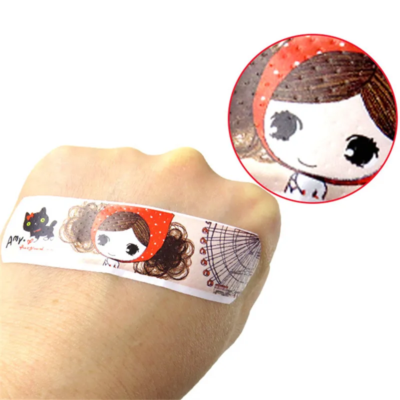 Tiritas infantiles adhesivas impermeables con dibujos para heridas - imagen 4