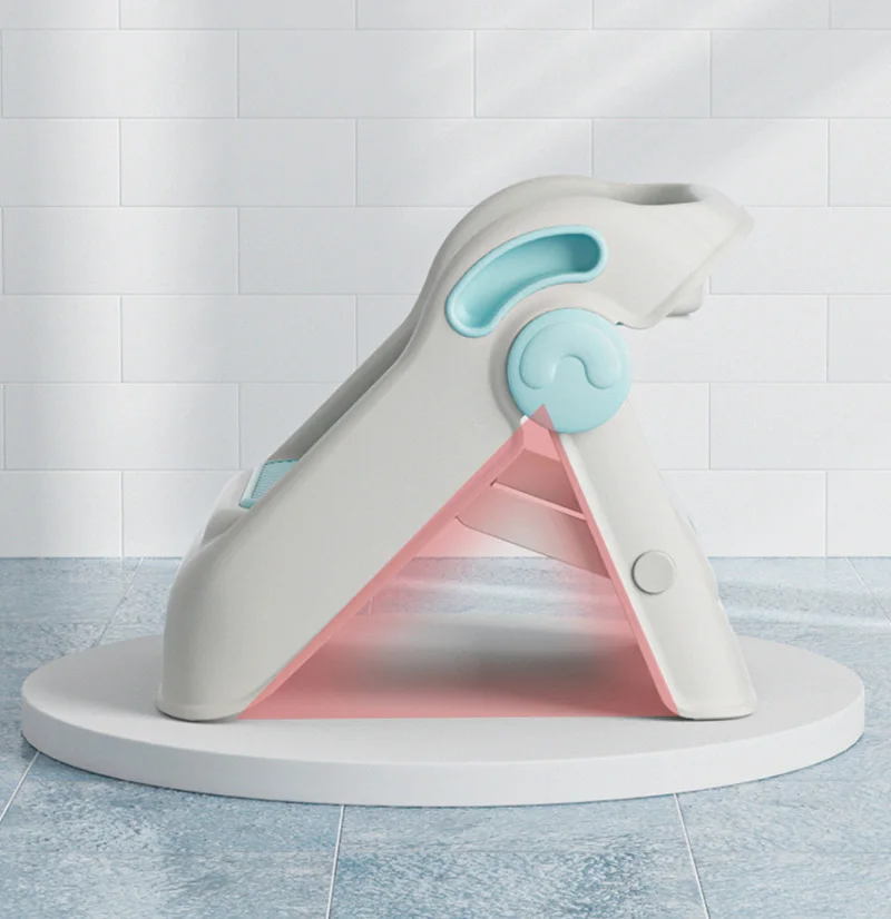 Taburete plegable antideslizante para niños, diseño compacto
