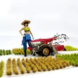 Césped estático para maquetas de escenarios miniatura con arbustos