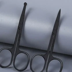 Tijeras de acero inox para cejas, nariz y orejas sin vello facial