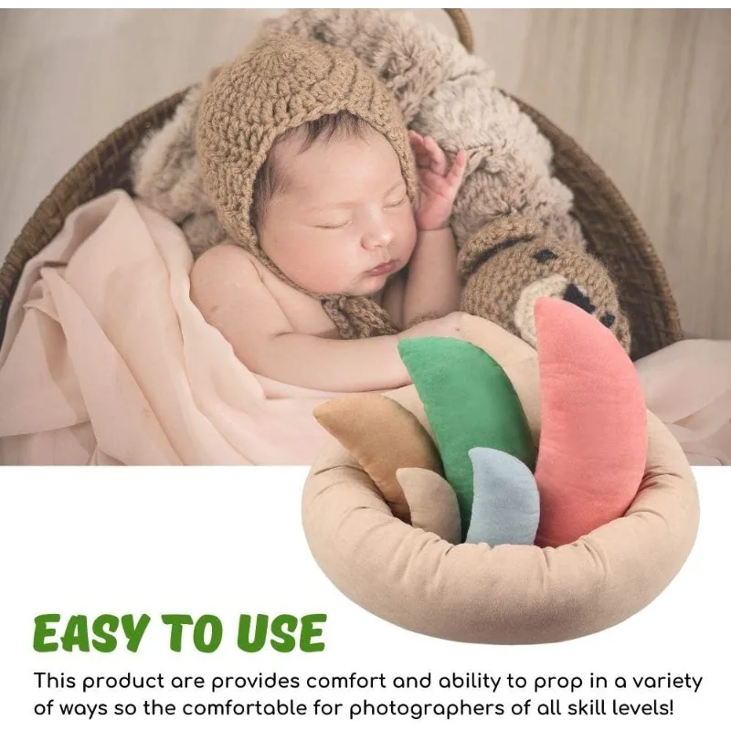 Juego de accesorios para fotos de recién nacido con almohada Donut - imagen 5