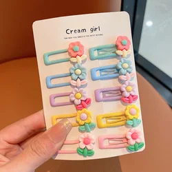 Pinzas para el cabello caramelo a presión sin daños para niña