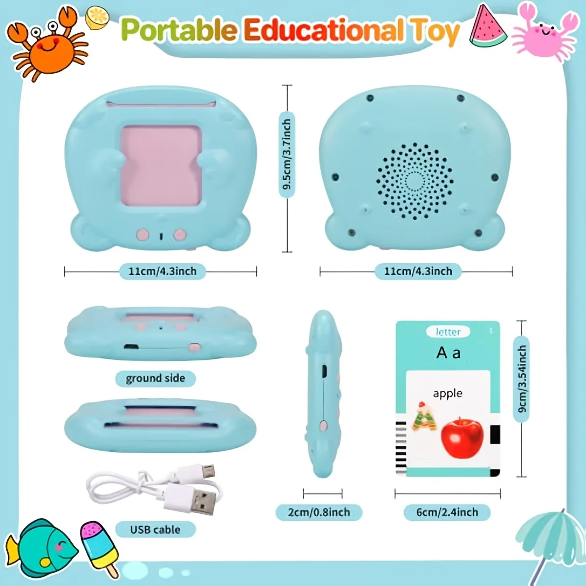 Máquina educativa con tarjetas flash y audio de aprendizaje para niños - imagen 5