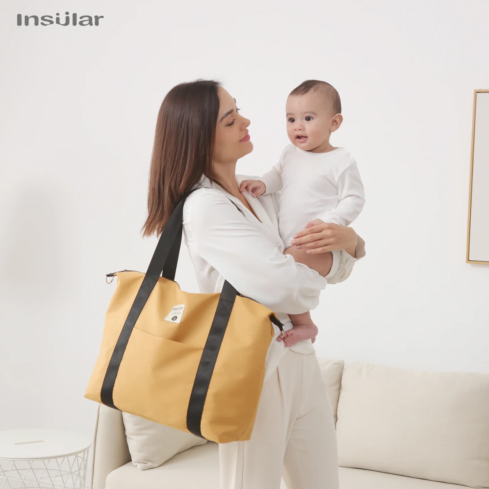 Bolso de mamá multifuncional para cochecito y pañales – Gran capacidad - imagen 4