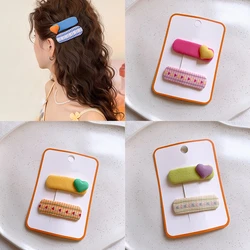 Horquillas para el pelo infantil de niña con diseño corazón