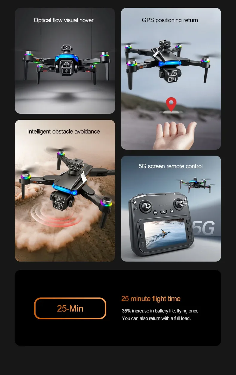RG706MAX drón FPV con GPS 4K y evitación de obstáculos - imagen 4