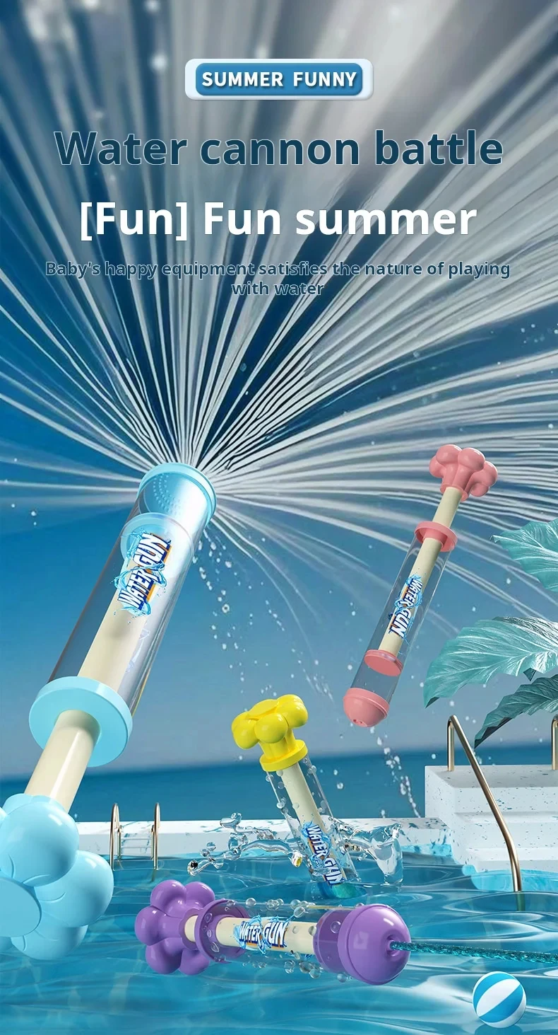 Pistola de agua con forma de fuegos artificiales para niños