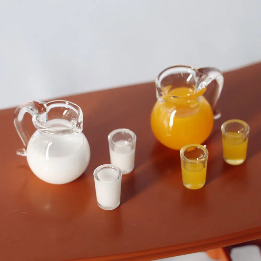 Juego de zumo naranja en miniatura para muñecas