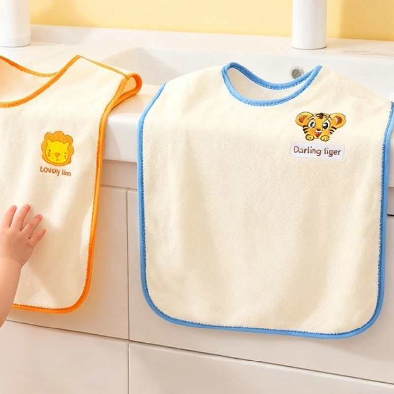 Baberos impermeables con bordado infantil para la saliva - imagen 3