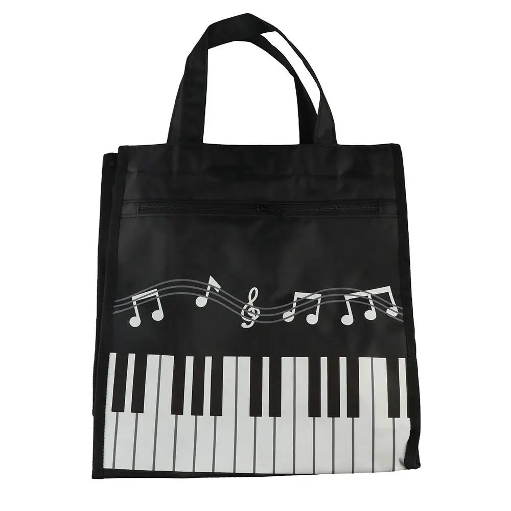 Bolso de mano musical con teclado de piano, plegable y lavable - imagen 3