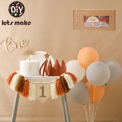 Pancarta cumpleaños con borla para decoración de fiesta infantil