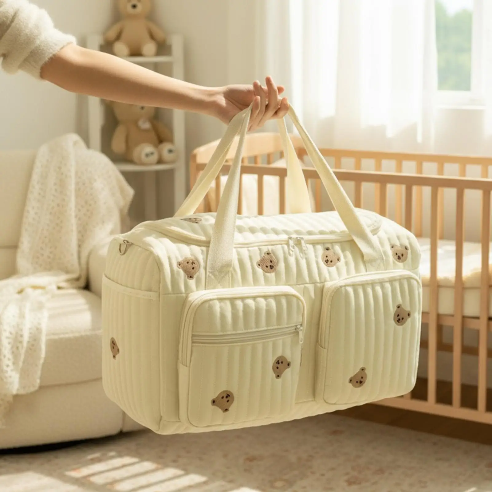 Bolsa de pañales portátil