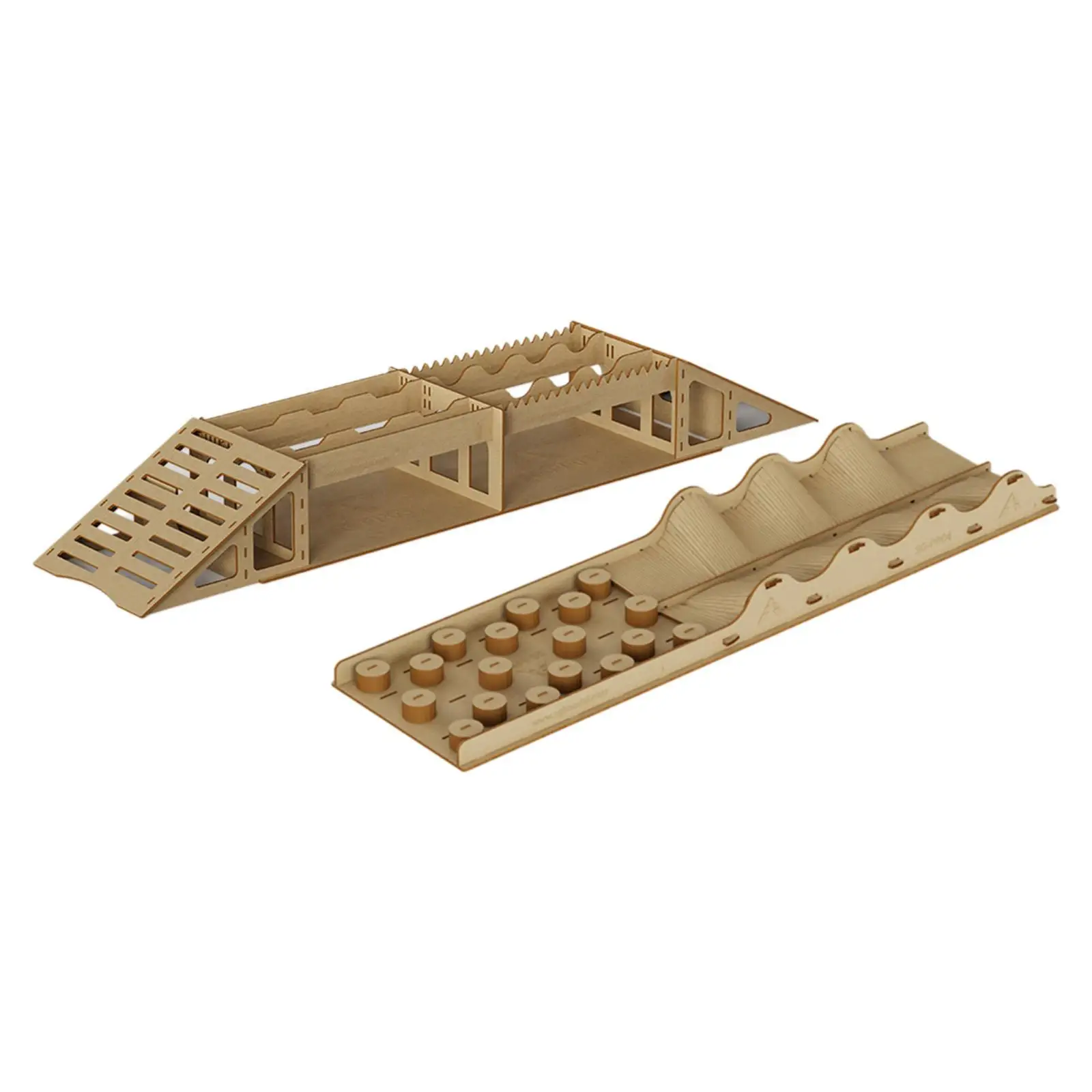 Pista de obstáculos en madera para coches RC, montaje manual - imagen 2