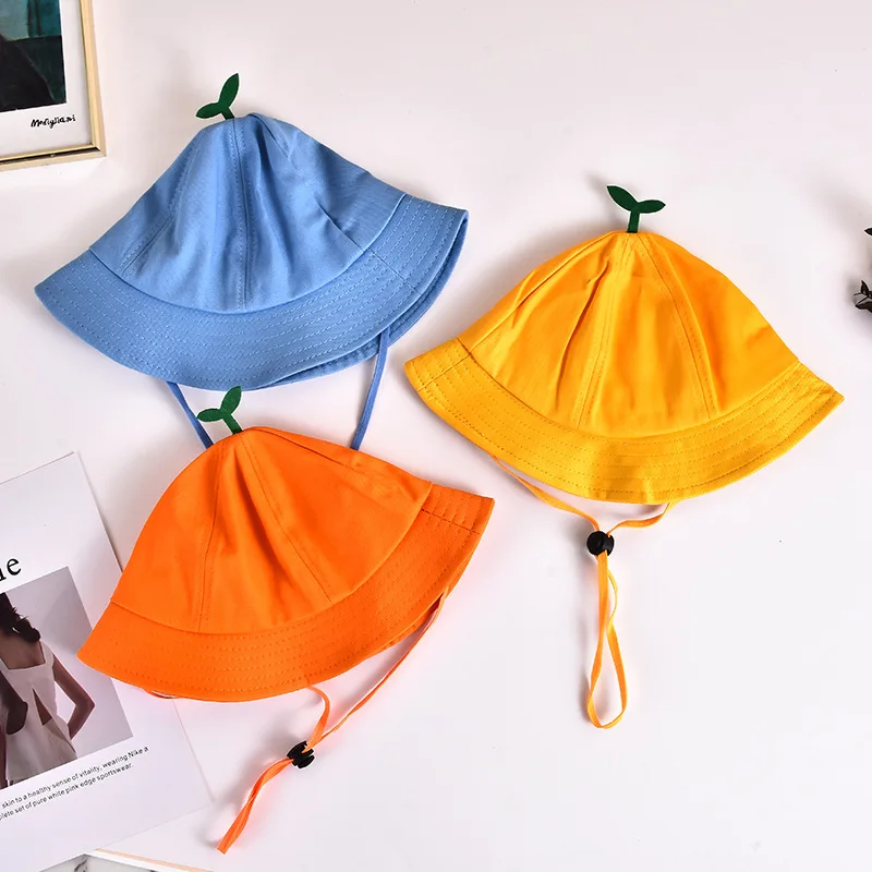 Gorro de pescador bebé con lazo, gorra sol para playa